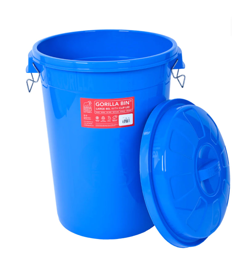 Gorilla Bin™ 80 Litre Storage Bin with Clip Lid
