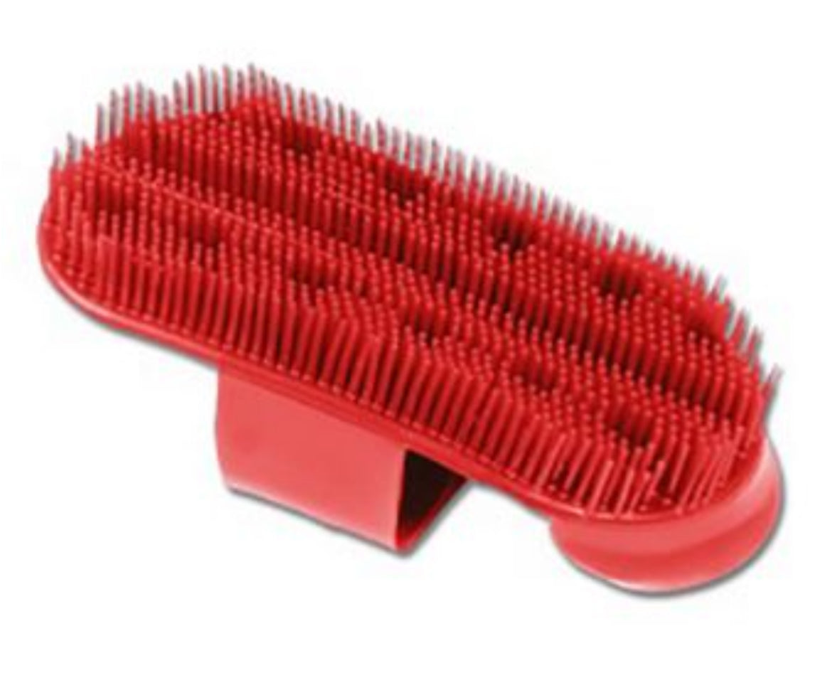 Plastic curry comb