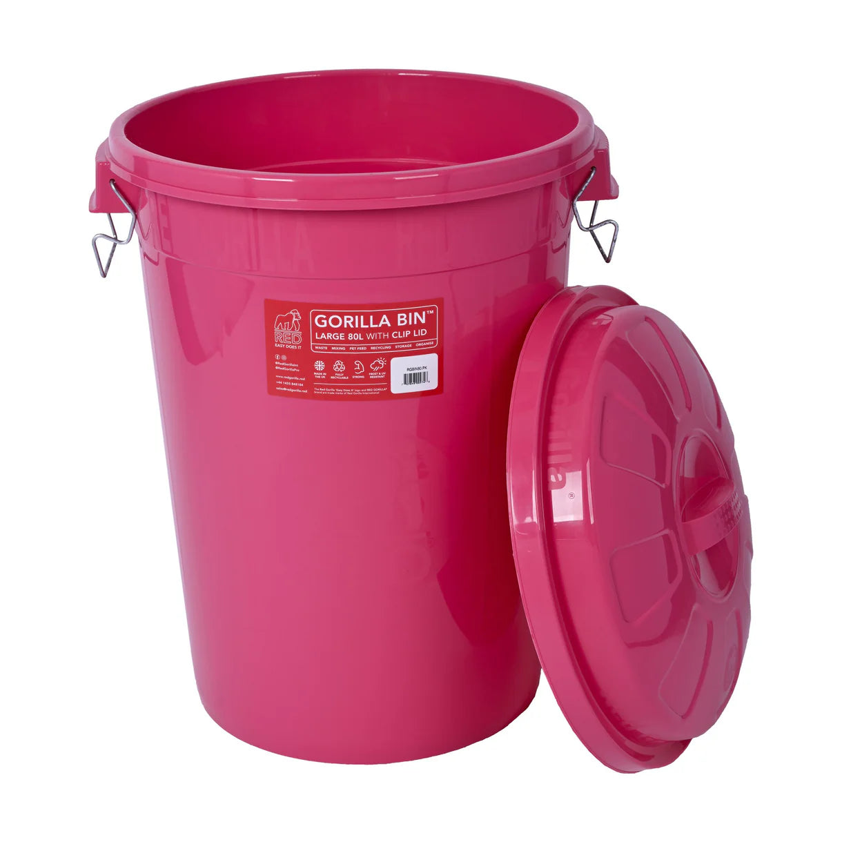 Gorilla Bin™ 80L Bin with Clip Lid