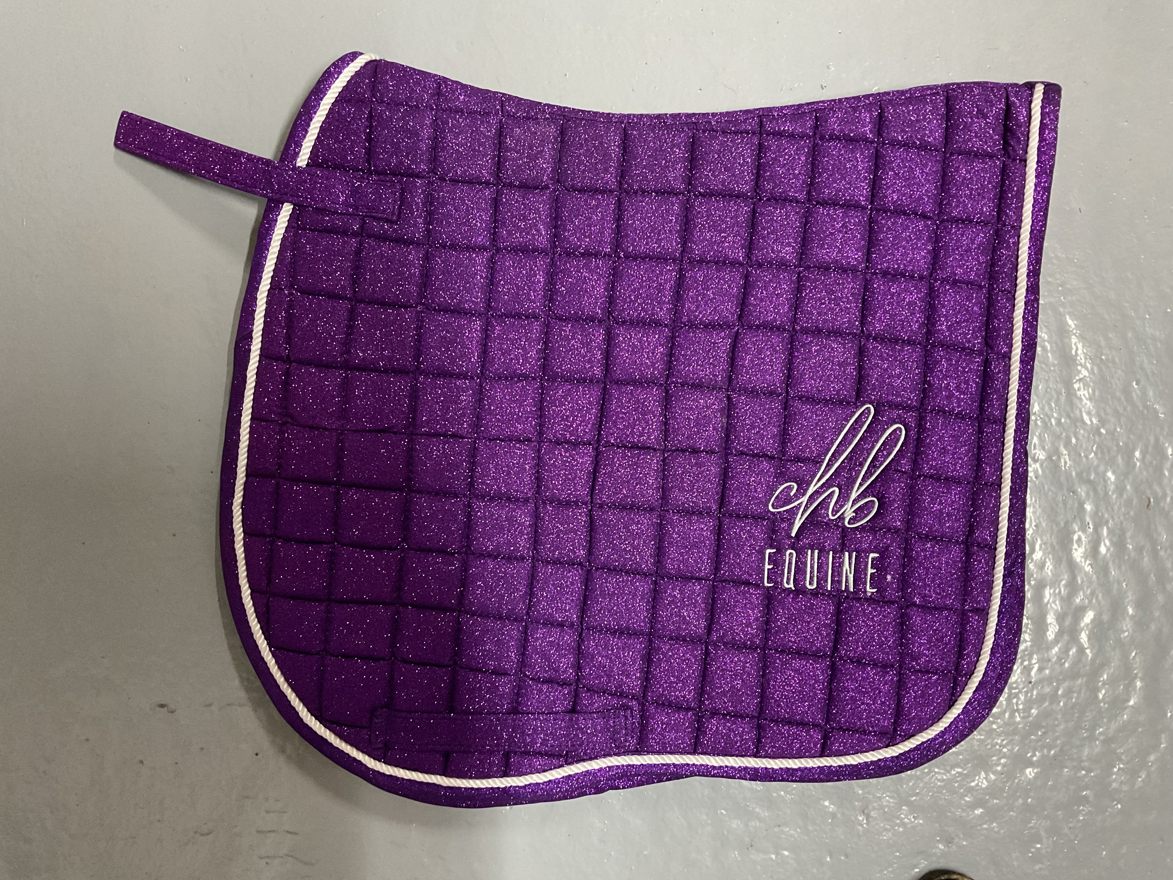 Glitter saddle pad